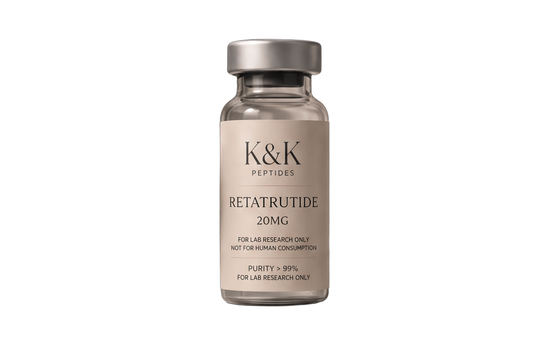 K&K Peptides Retatrutide 20mg vial