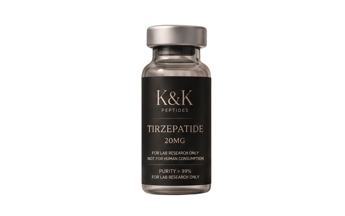K&K Peptides Tirzepatide 20mg vial